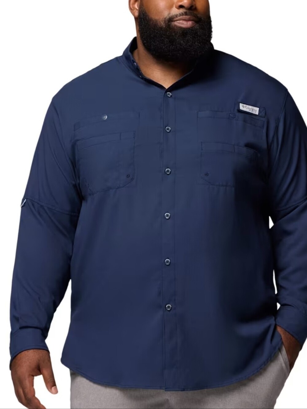 Columbia Men's PFG Tamiami II Long Sleeve Fishing Shirt Big and Tall Size 3XL